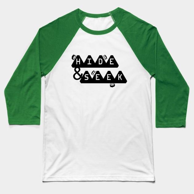 Hide and Seek with Doodles Baseball T-Shirt by MutedTees